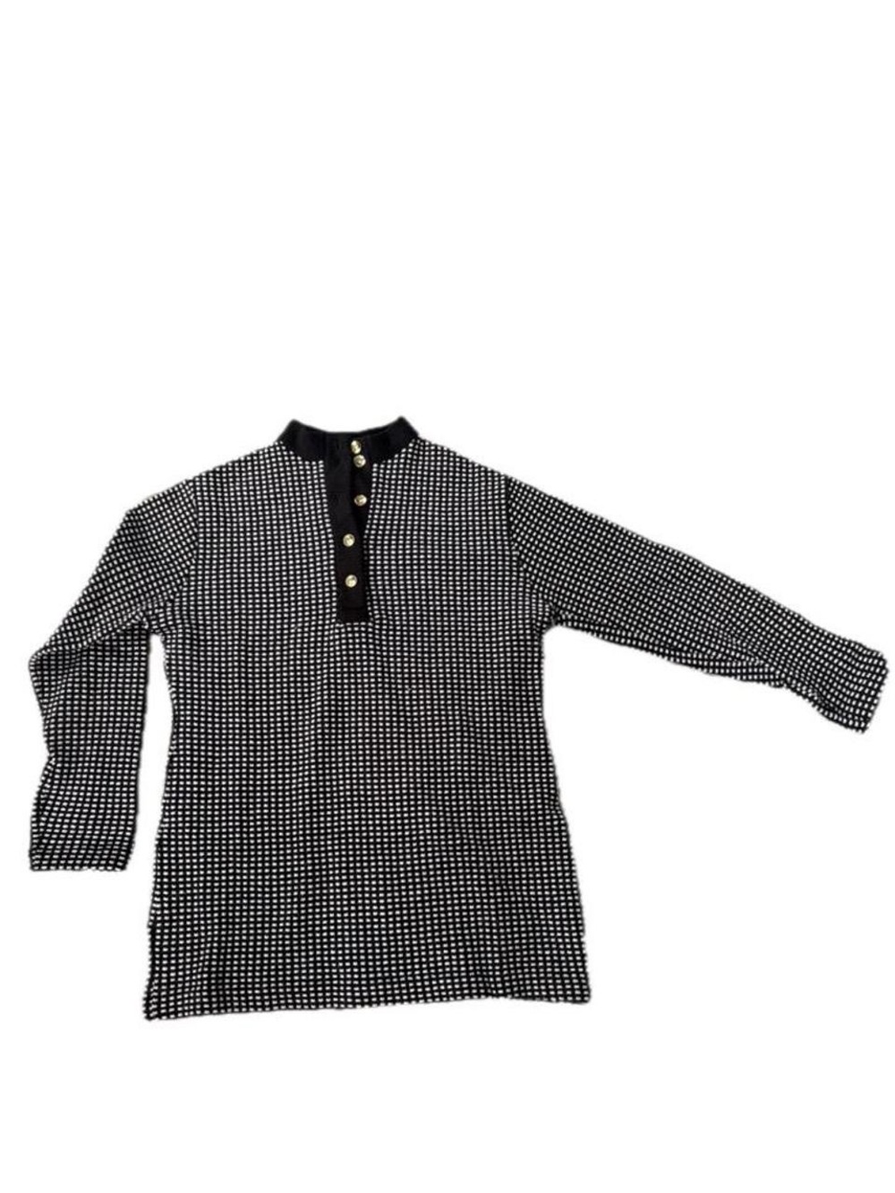 Urban Outfitters Black and White Dot Button-Front Top